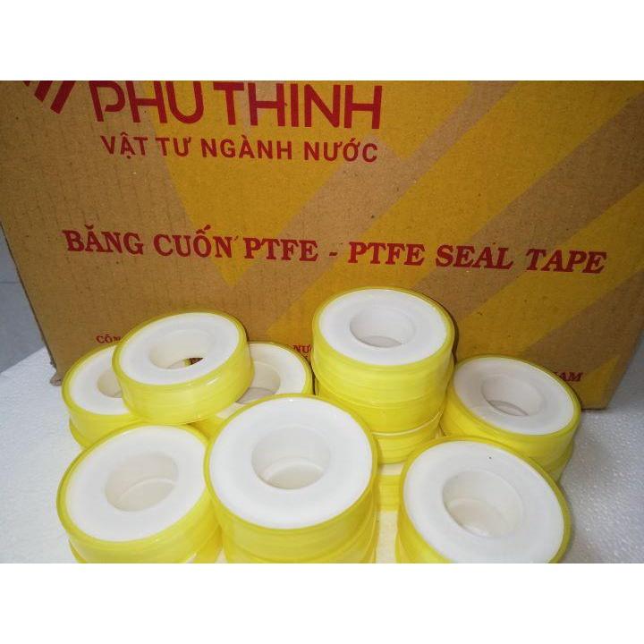 Băng tan Phú Thịnh hộp 200 quận, băng keo băng quấn cao su non giá rẻ hộp 200 quận,quận dài 10 mét