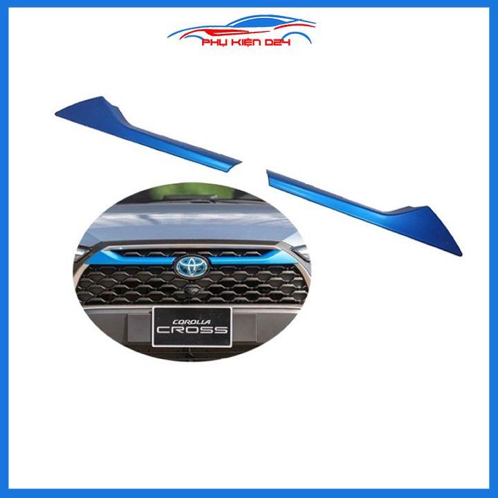 Ốp trang trí mặt ca lăng, calang cho Cross 2020-2021-2022 màu xanh ốp phía trên trang trí làm đẹp xe