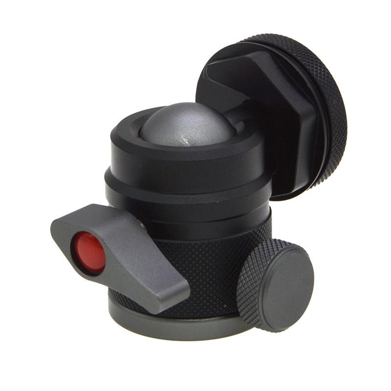 HSV Mini Full Metal Panoramic Spherical Gimbal Cold Shoe Clip Conversion Ball Head Table For Micro SLR Microphone Light Tripod Head