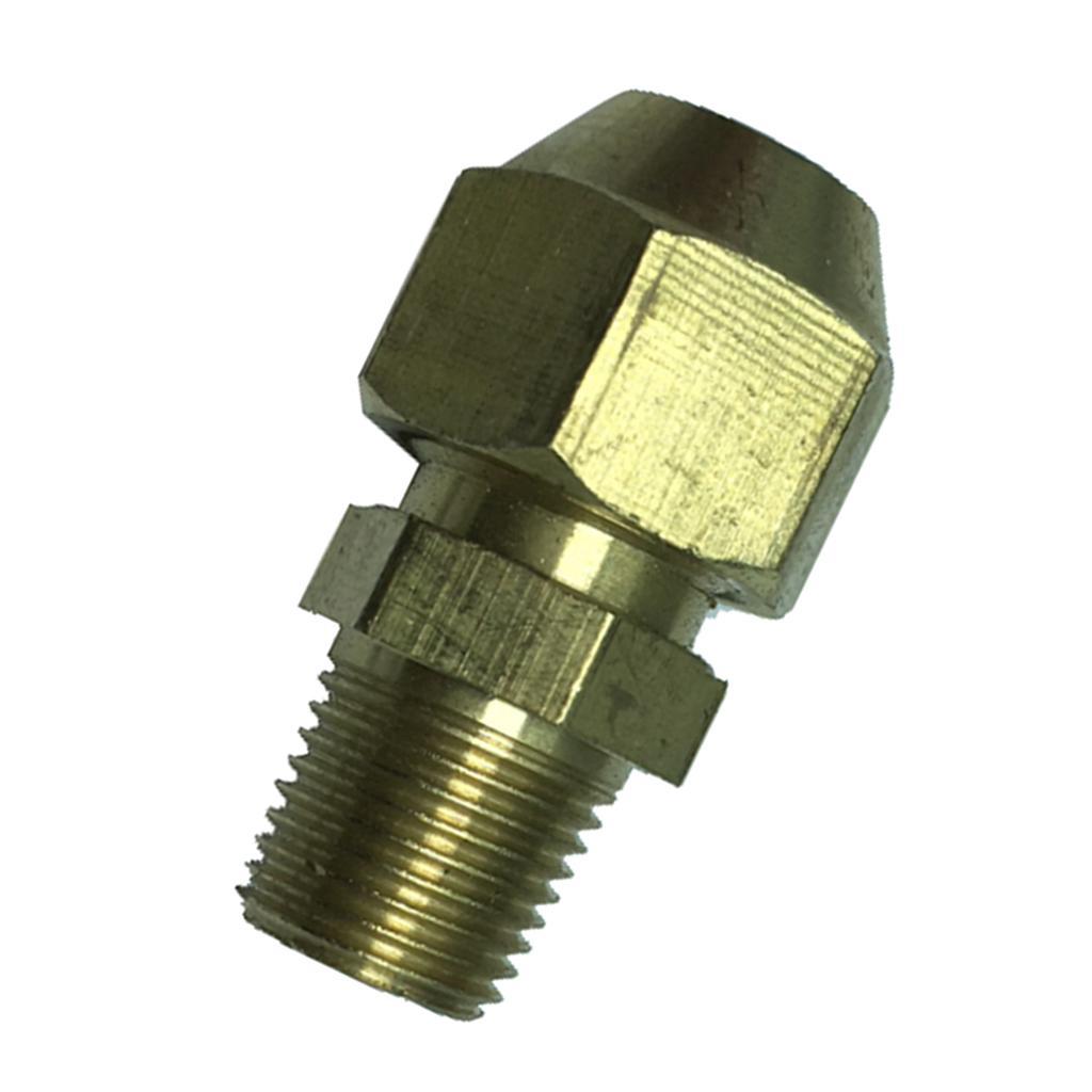 Straight Connector Plumbing Fitting, Male Adapter, 1/8inch , Copper- Heavy Duty