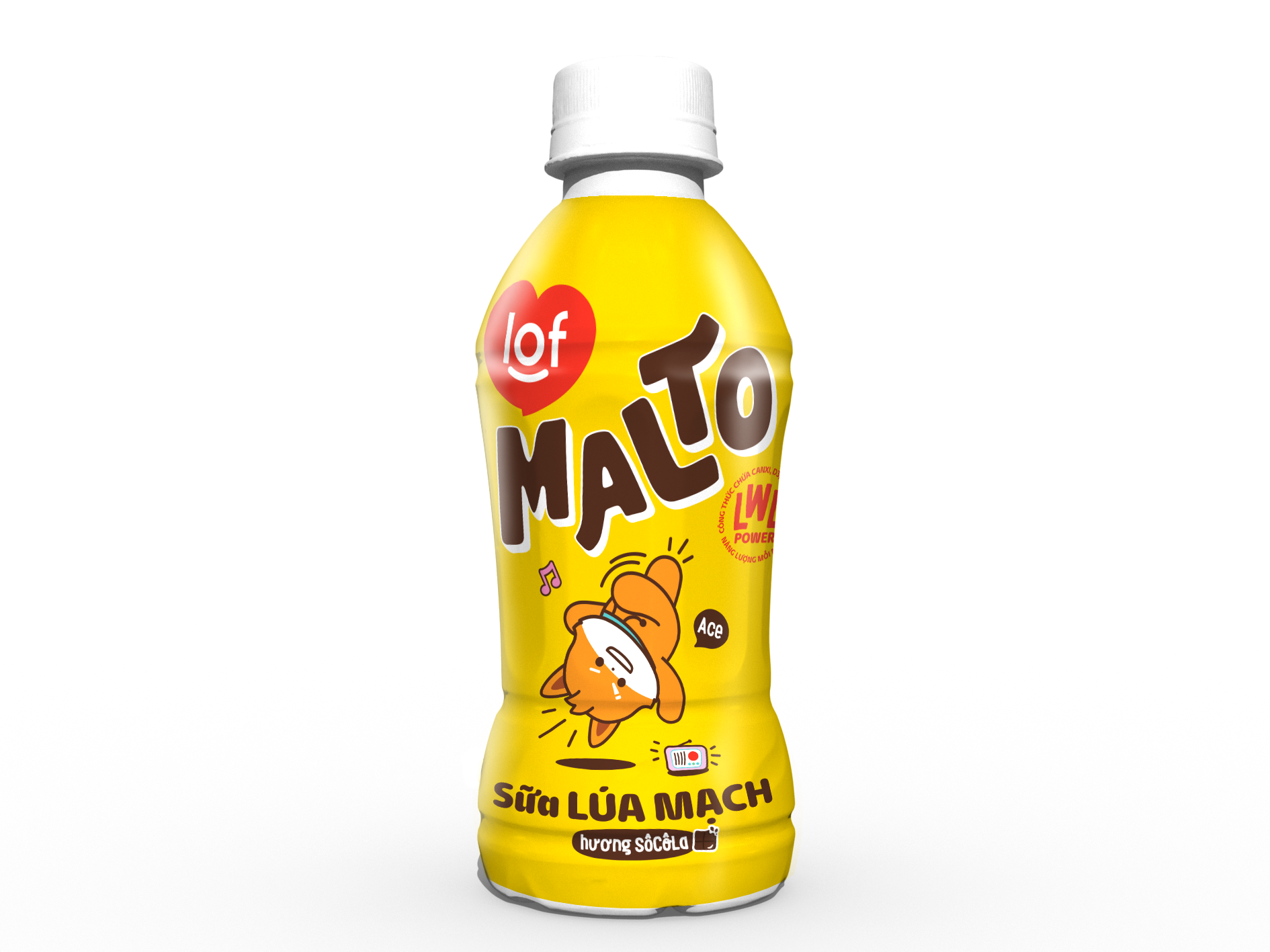 LOF MALTO_ Sữa Lúa Mạch Hương SôCôLa 24 Chai x 240ml