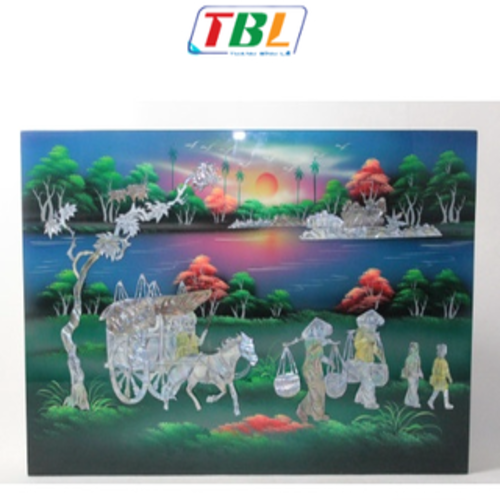 Tranh sơn mài khảm xà cừ cao cấp size 40x60