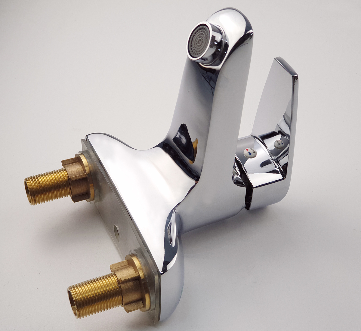 Vòi Lavabo nóng lạnh 2 chân Đồng mạ Chrome Eurolife EL-SUN 03