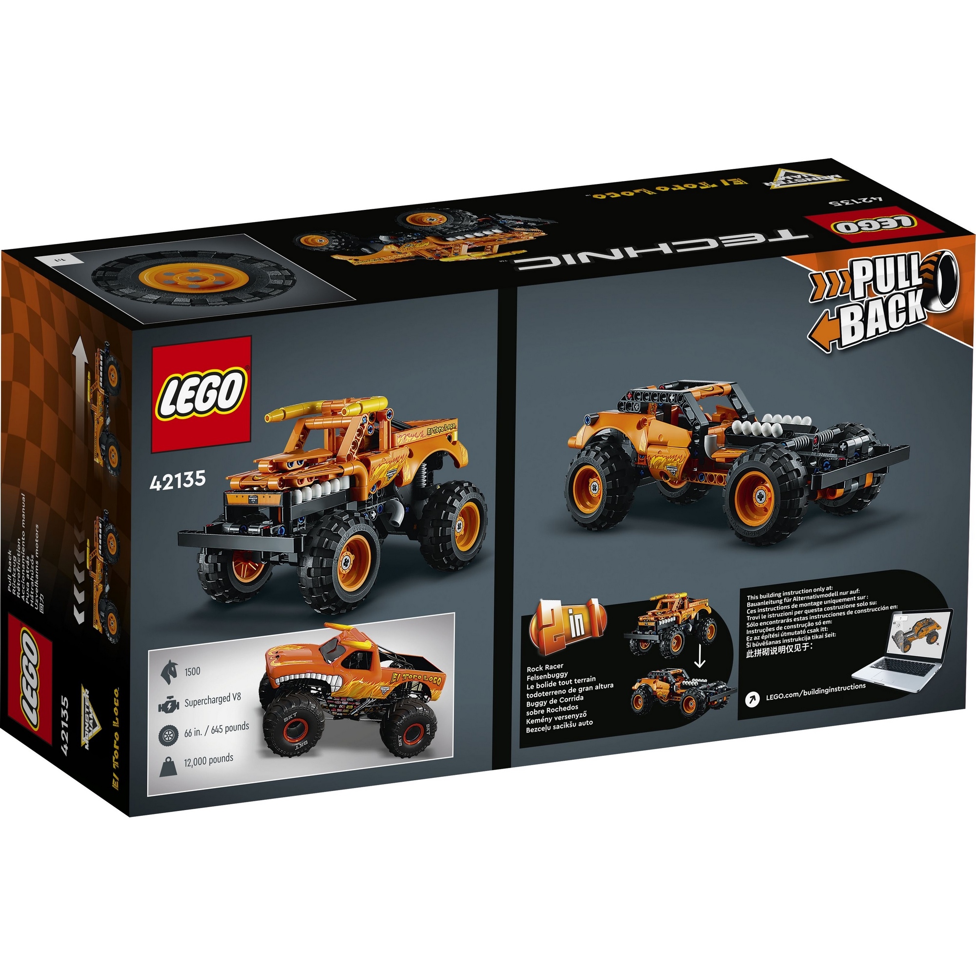 LEGO Technic 42135 Chiến Xe Monster Jam El Toro Loco (247 chi tiết)