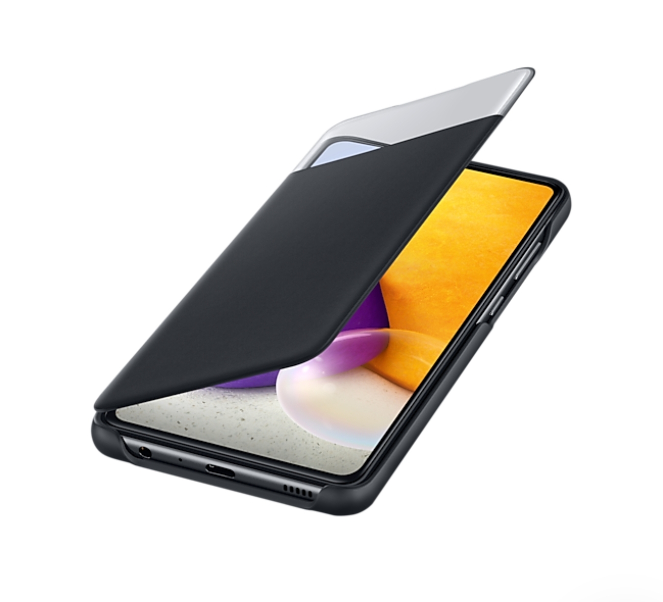 Bao Da Dành Cho Điện Thoại Samsung Galaxy A72 Smart S View Wallet Cover EF-EA725 - Full Box Nguyên Seal