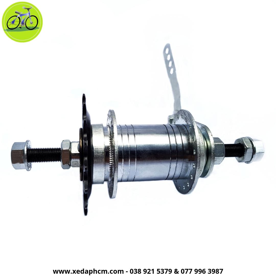 Đùm sau xe đạp fix-single 32,36 lỗ căm cấu tạo đạp ngược là thắng
