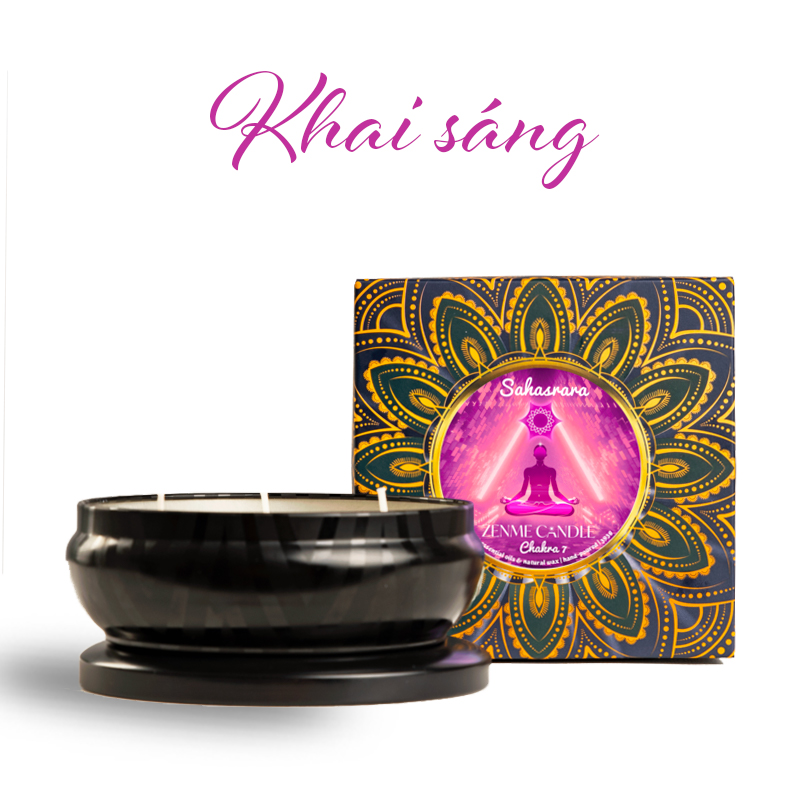 Nến Thơm - ZENME - Luân Xa 7 - Mang Đến Sự Khai Sáng, Tạo Sự Kết Nối Thiêng Liêng Ở Không Gian Tầng Sâu Trong Suy Nghĩ