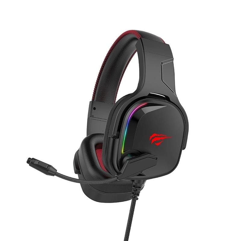 Tai Nghe Gaming Headphone HAVIT H2022U, Driver 50mm, Đèn Led RGB, Mic Khử Nhiễu - Hàng Chính Hãng