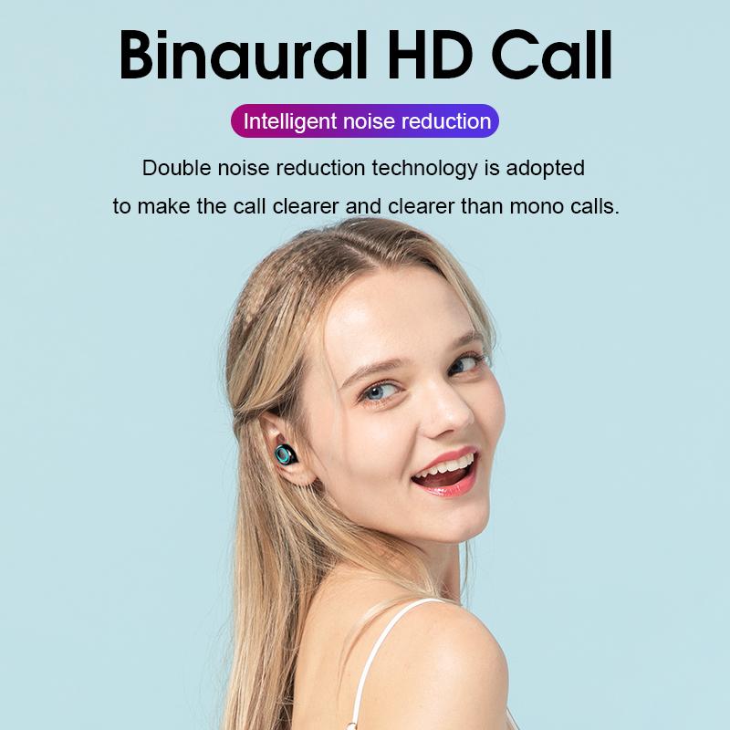 S11 TWS LED Bluetooth Tai Nghe Nhét Tai Không Dây Cảm Ứng Điều Khiển Tai Nghe Nhét Tai 3500MAh Thể Thao Chống Thấm Nước Tai Nghe 8D Âm Thanh Stereo Tai Nghe