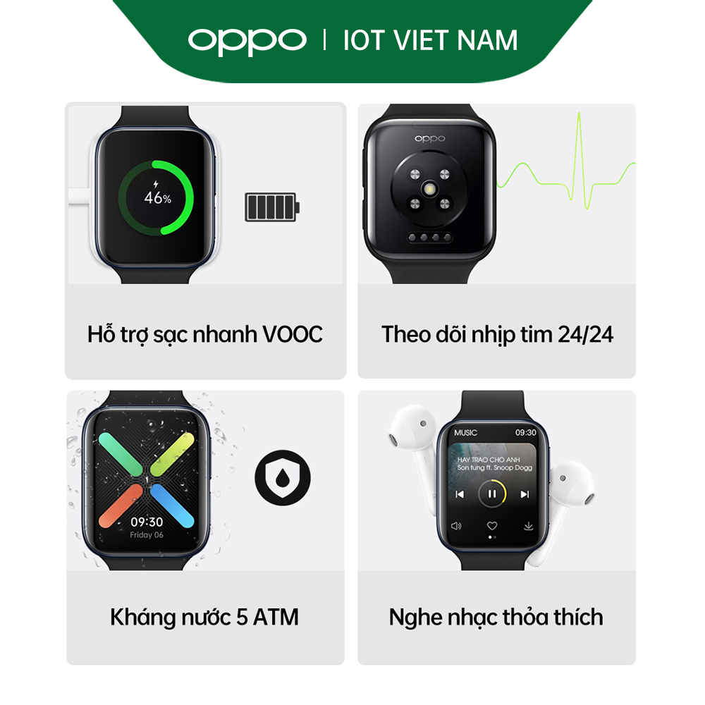 Combo Sản Phẩm OPPO (OPPO Watch 46mm + OPPO Enco X) - Hàng Chính Hãng