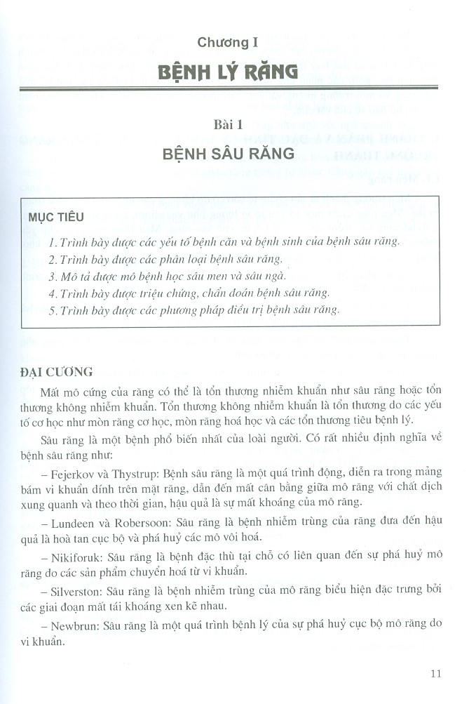 Chữa Răng Và Nội Nha - Tập 1 (Dùng Cho Sinh Viên Răng Hàm Mặt)