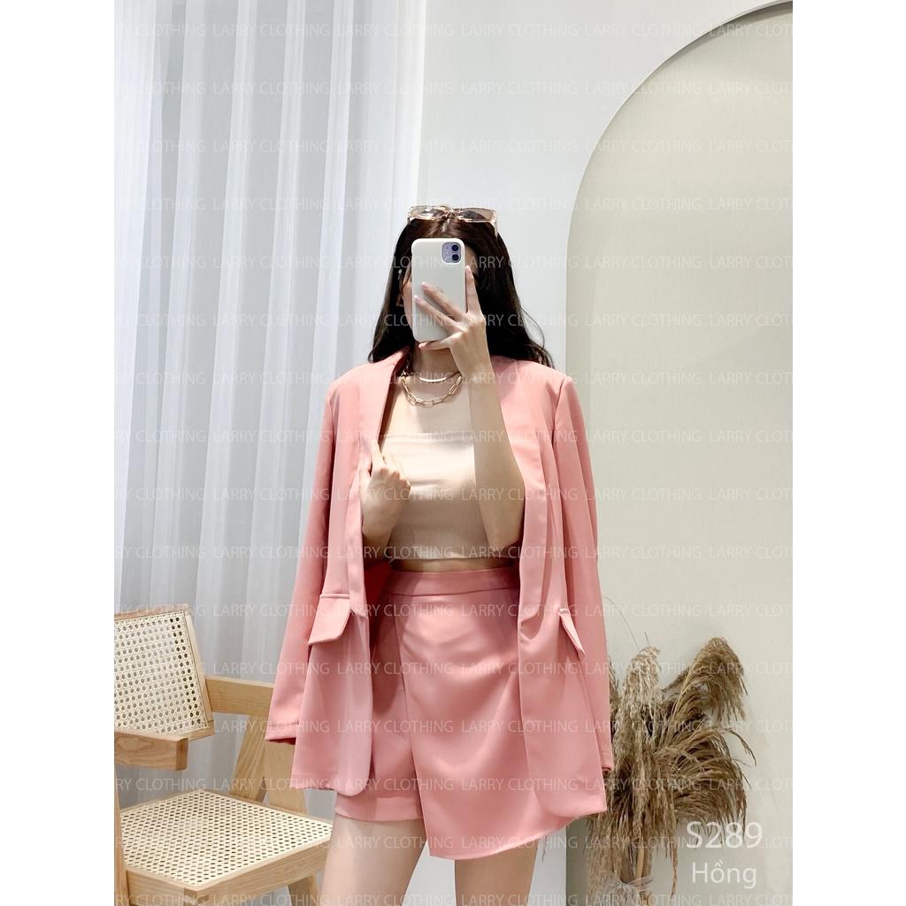 Set áo vest quần váy cao cấp đồ thu đông Larry Clothing S289