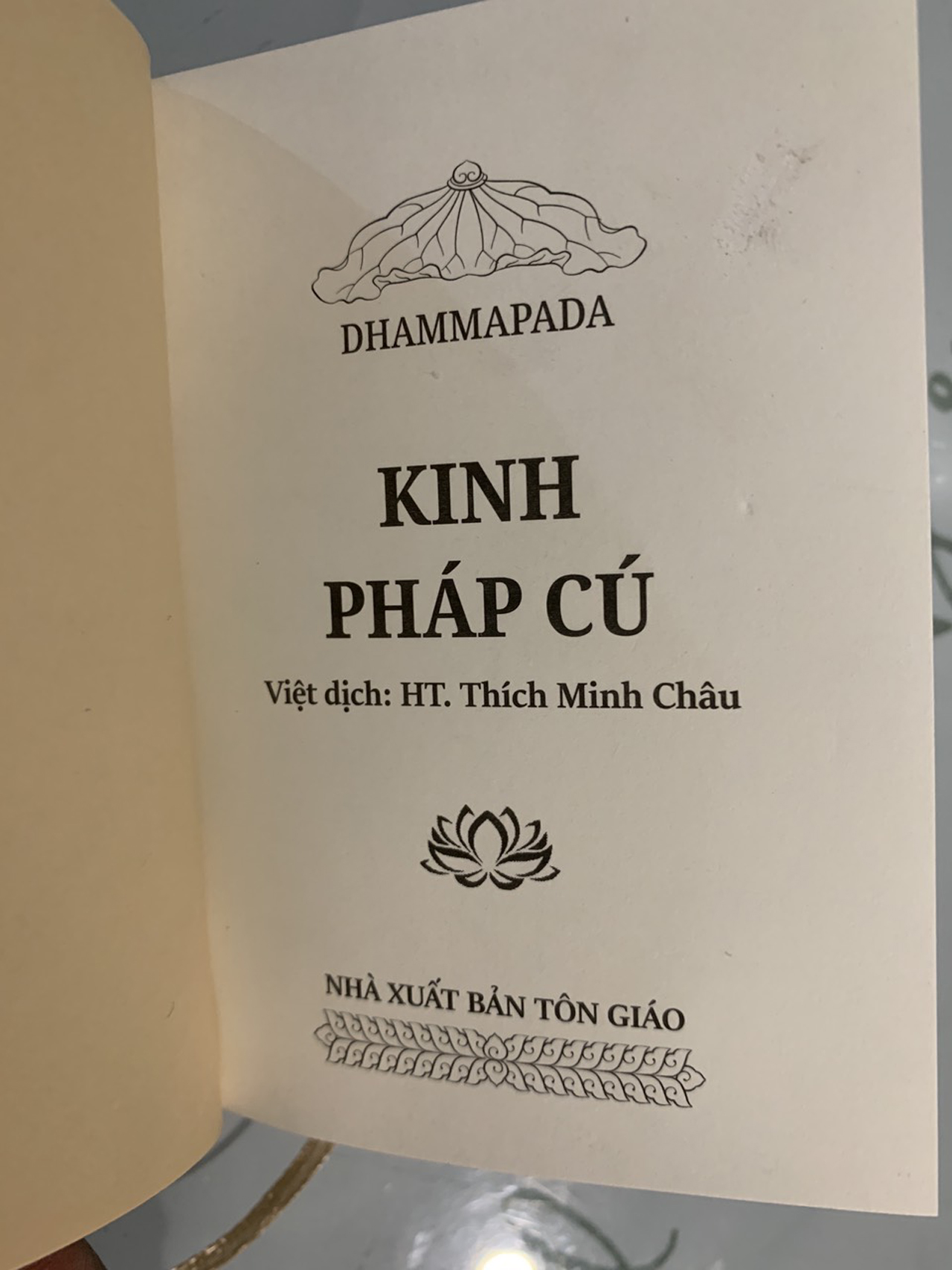 Kinh Pháp Cú - Thích Minh Châu (kích thước bỏ túi )