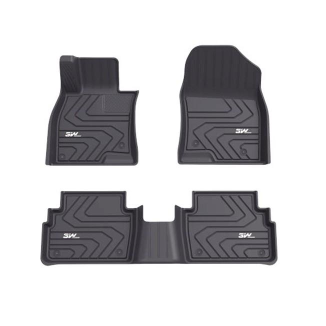 Thảm lót sàn ô tô MAZDA 6 ATENZA 2013- đến nay Nhãn hiệu Macsim 3W chất liệu nhựa TPE đúc khuôn cao cấp - màu đen