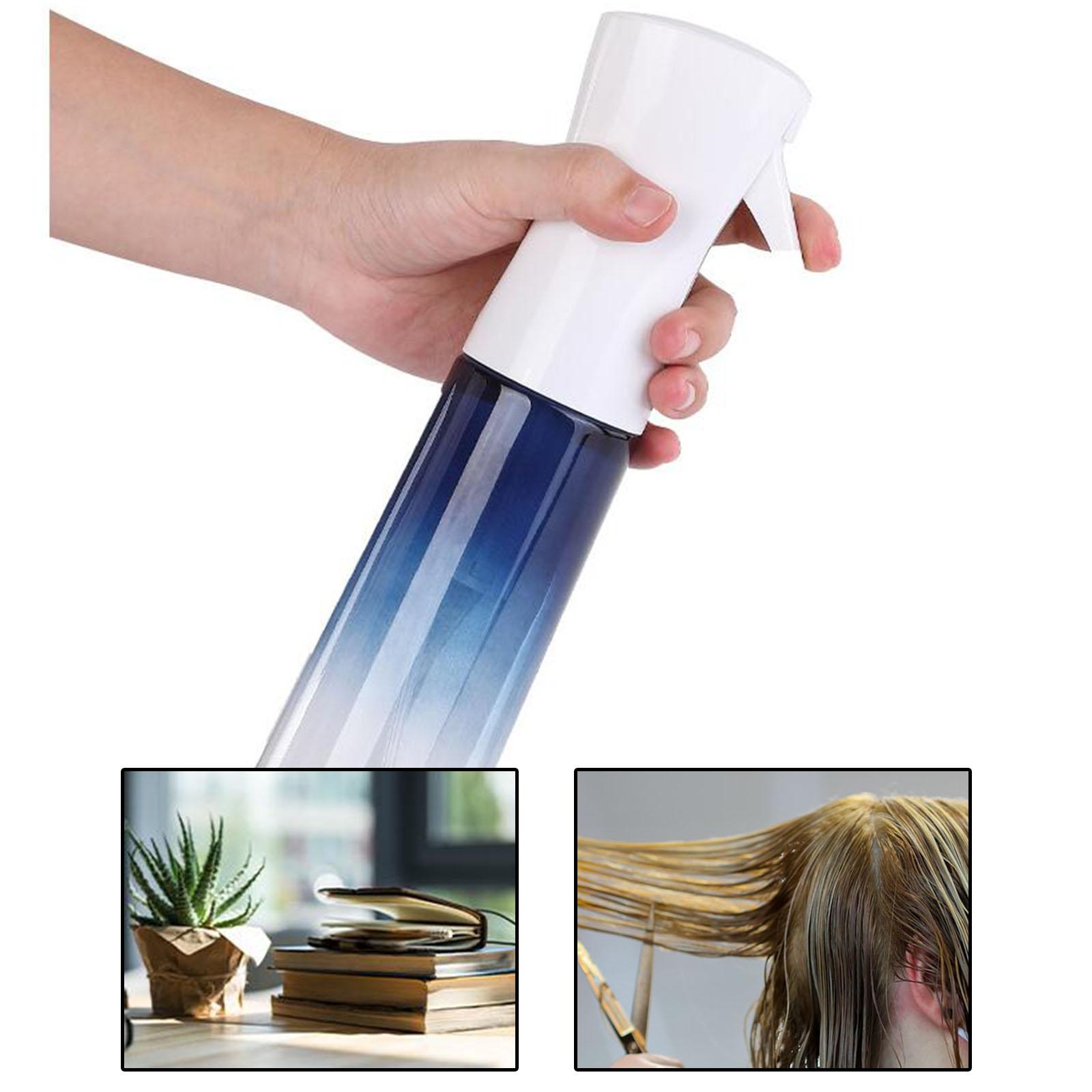 Hair Spray Bottle, Continuous Water Mister Spray Bottle Empty, Aerosol Fine Mist Curly Hair Spray Bottle for Hairstyling, Plants, 10oz 300ml