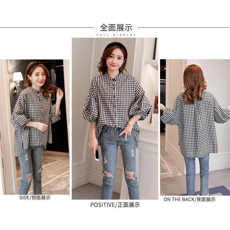 ÁO PHOM RỘNG SỌC CARO