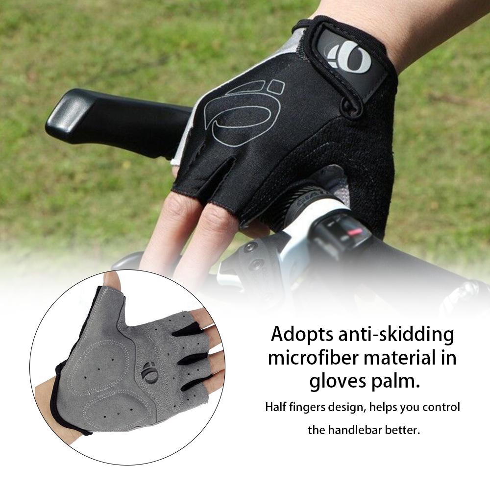 Găng tay đi xe đạp nửa ngón chống trượt, thoáng khí, chống mài mòn