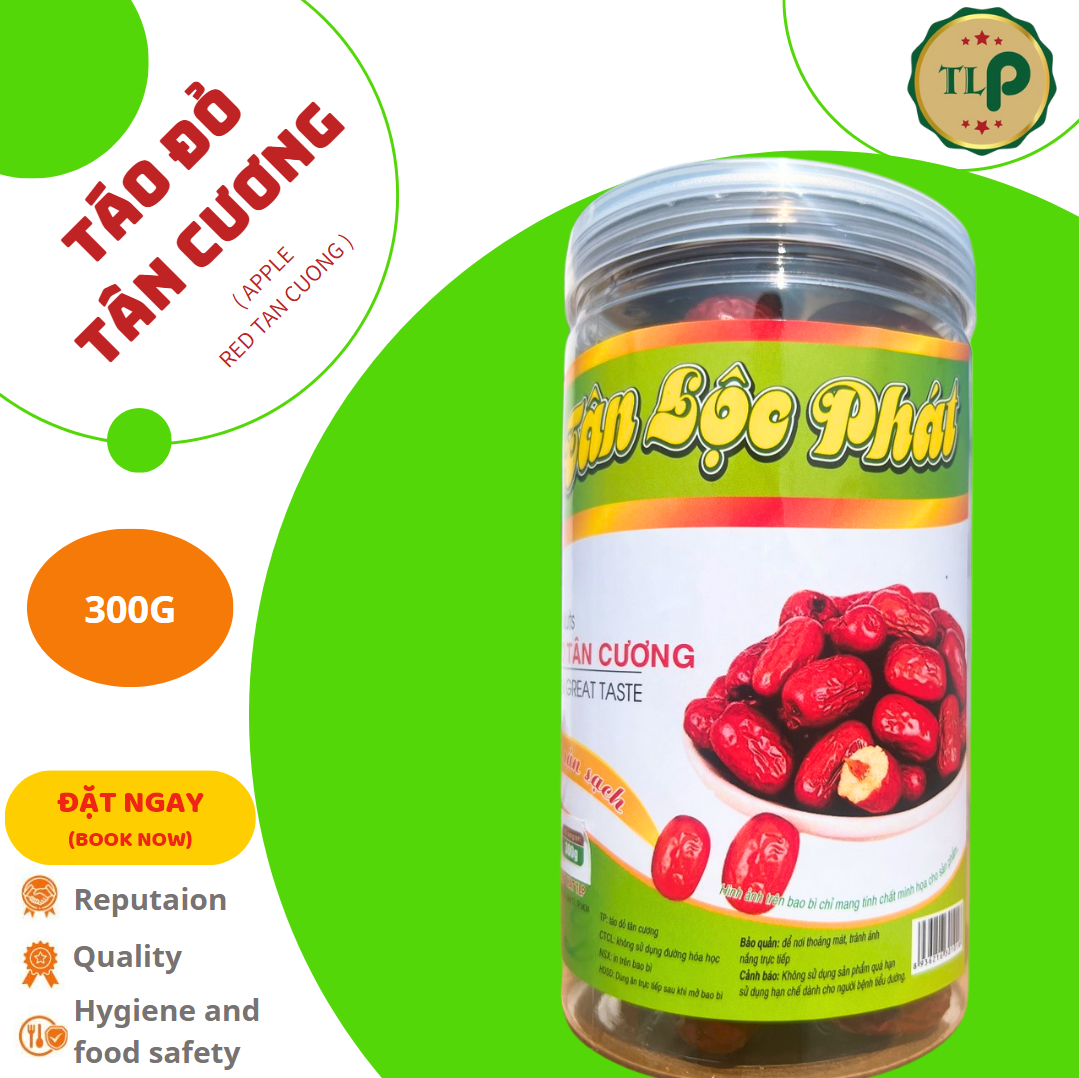 TÁO ĐỎ TÂN CƯƠNG TÂN LỘC PHÁT - HŨ 300G