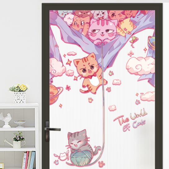 Decal trang trí tường - Những chú mèo quậy phá