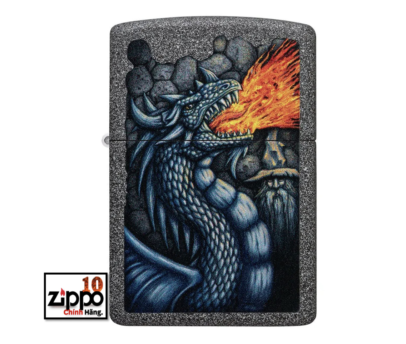 Bật lửa ZIPPO 49776 Fiery Dragon Design - chính hãng 100%