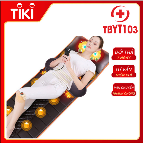 Đệm Massage - Nệm Massage Toàn Thân, Massage Giảm Đau Mỏi Cơ Thể, 16 Bi Hồng Ngoại Chạy Khắp Cơ Thể, Đèn Hồng Ngoại Hỗ Trợ Giảm Đau, 10 Động Cơ Rung Giải Tỏa Stress Và Phục Hồi Năng Lượng Hiệu Quả