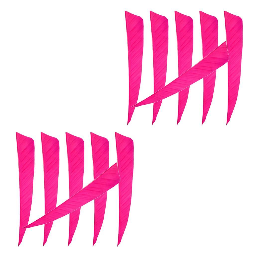 2-6pack 12 Pieces 4 Inch Archery Arrow Feathers Fletchings Vanes Rose Red