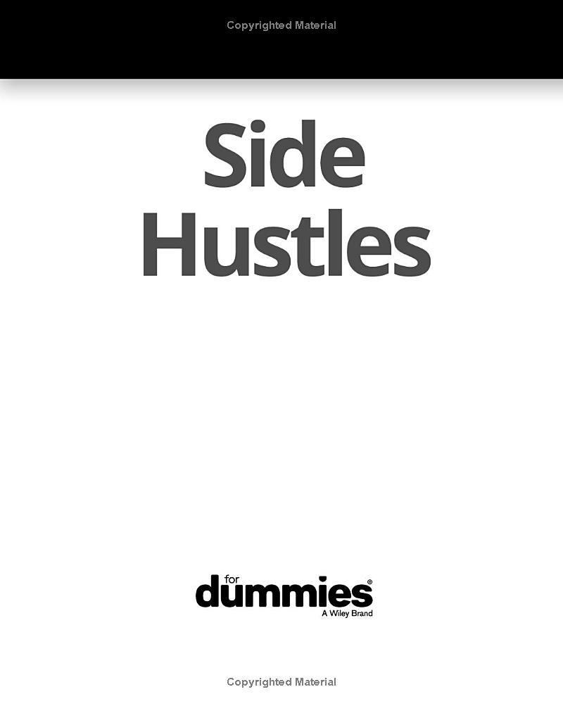 Sách ngoại văn: Side Hustles For Dummies