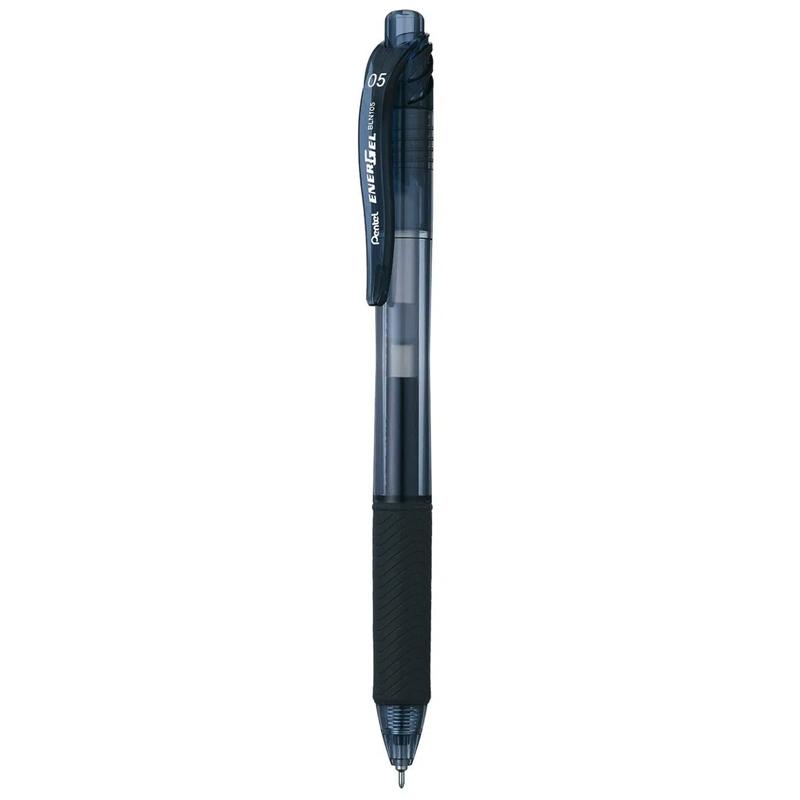 Vỉ 2 Bút Bi Gel EnerGel 0.5 mm Kèm Ruột LR5-A - Pentel VBLN105-A - Mực Đen