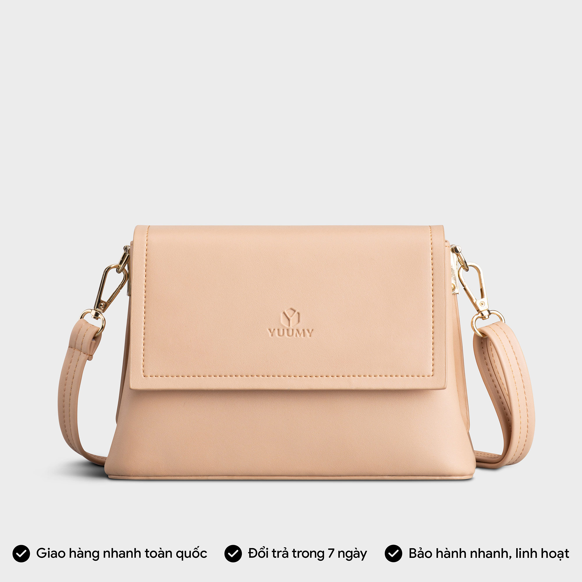 Túi Yuumy ( Thời trang nữ đi chơi size 20 - Túi đeo chéo da Seasand YN195 )