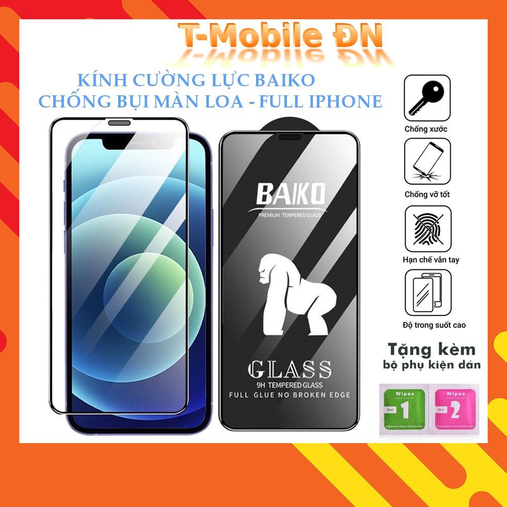 Cường Lực cho IPhone 7Plus/8Plus/X/Xr/Xsmax/11/11Promax/12/12Promax/13/13Promax Cao Cấp BAIKO - Tặng kèm bộ giấy lau