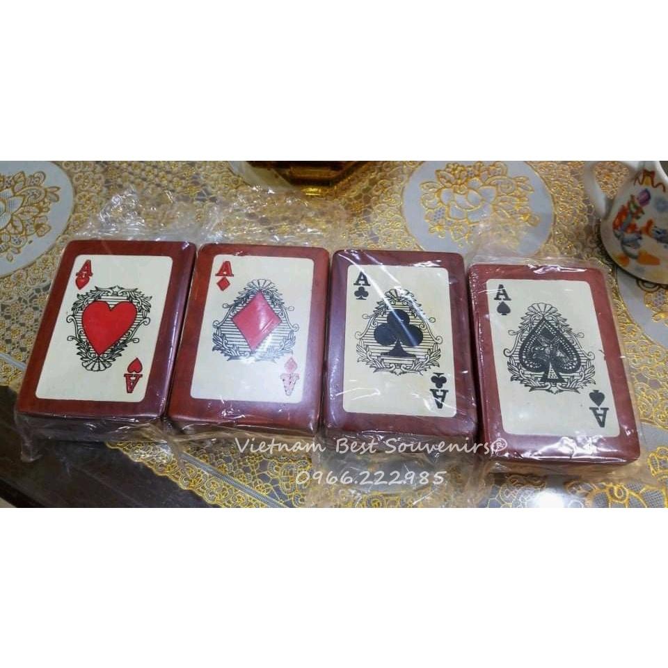 Hộp gỗ đựng bài poker, xí ngầu - Hộp bài tây