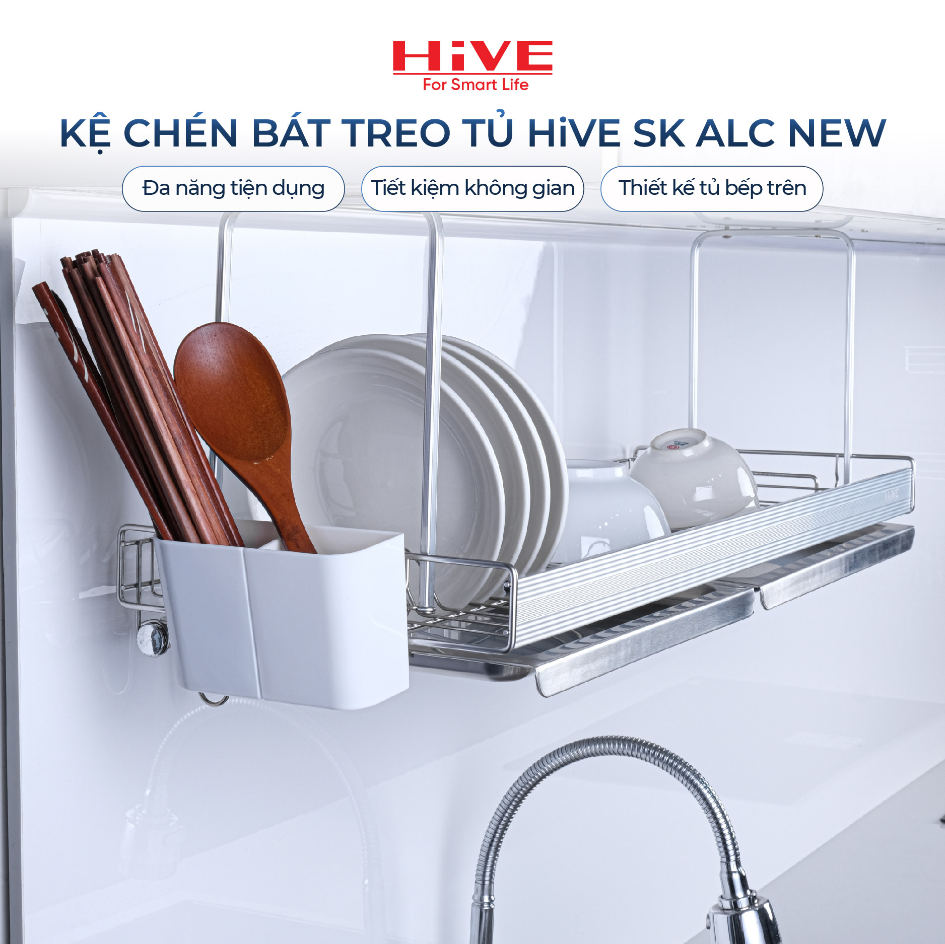Kệ chén bát treo đáy tủ bếp HiVE SK-ALC A New