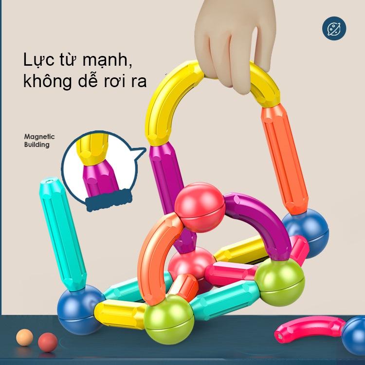 Đồ Chơi Xếp Hình Nam Châm Magnetic Stick Cho Bé 1,2,3 Tuổi Thông Minh Đồ Chơi Ghép Hình Trẻ Em Sáng Tạo & Phát Triển