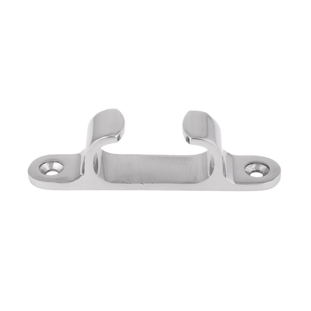 2pcs Stainless Steel Line Straight Fairlead Bow Chock Marine Boat Cleat S&M