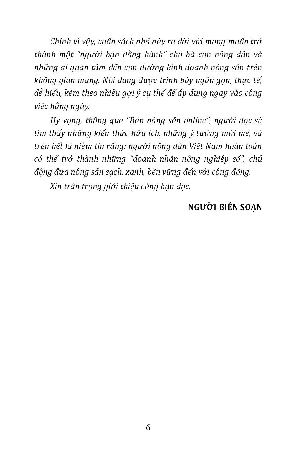 Bán Nông Sản Online (Tủ sách Làm Nông Kiểu Mới - Xanh, Sạch, Bền Vững)