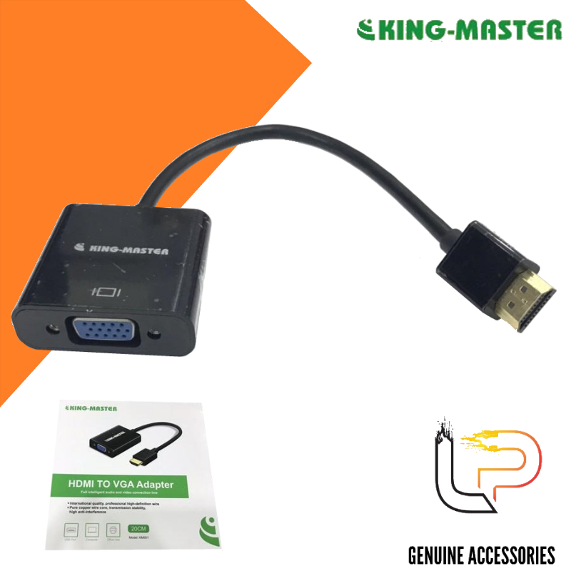 Đầu Chuyển HDMI ra VGA Kingmaster KM001 - Hàng nhập khẩu