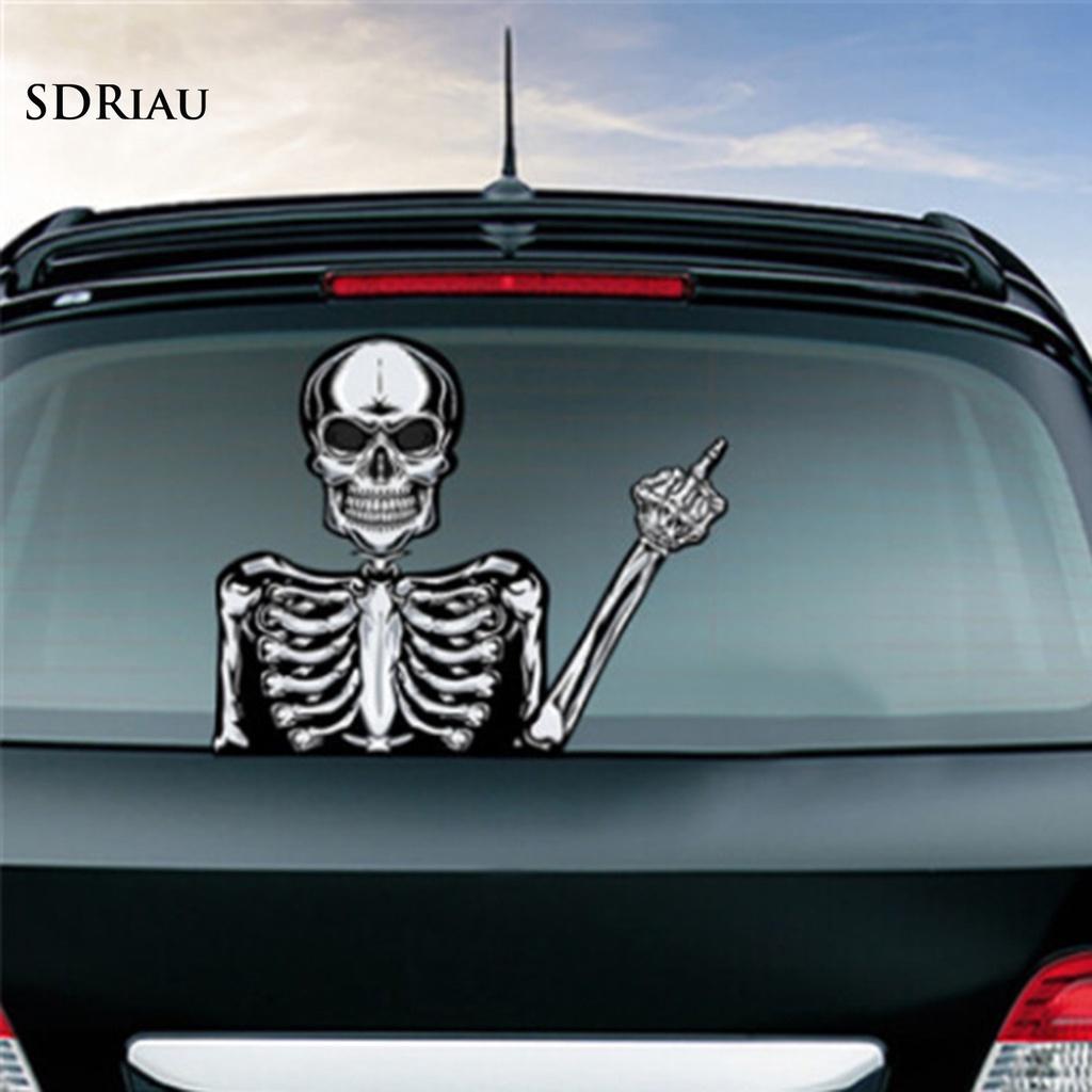 Miếng Dán Trang Trí Cửa Sổ Xe Hơi Họa Tiết Halloween Độc Đáo Diy