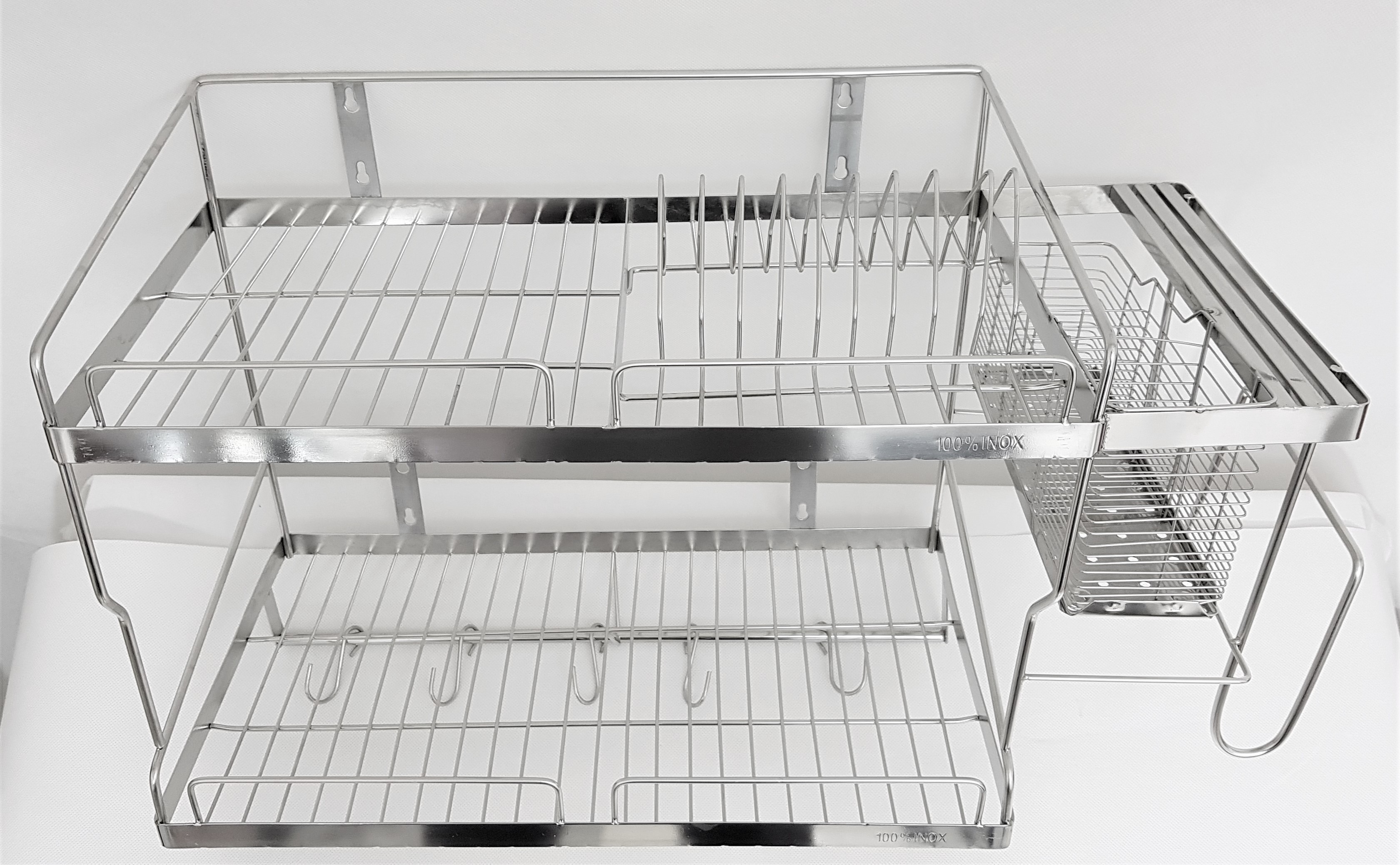 Kệ đa năng đựng chén dĩa ống đũa dao thớt inox 201
