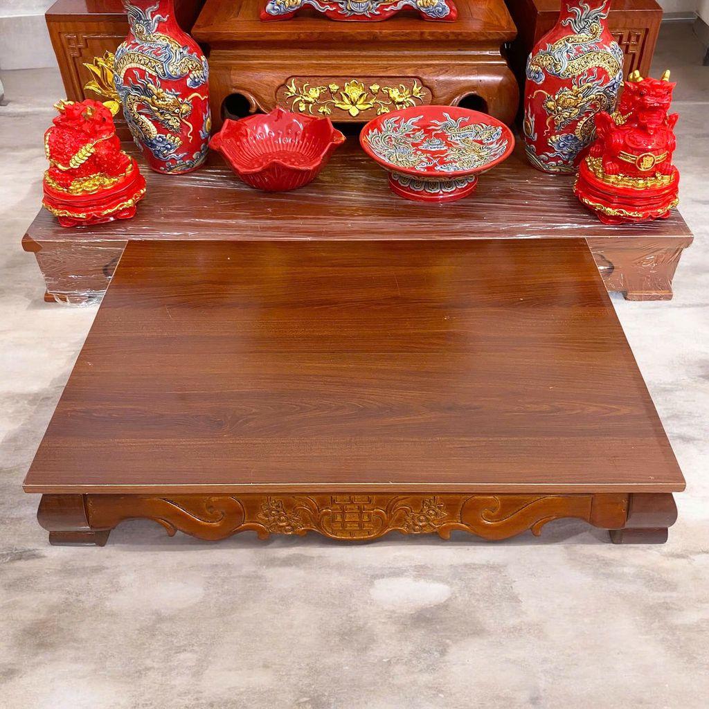 Bàn ô sin nâu RỒNG VIỆT - lựa chọn tuyệt vời cho không gian thờ cúng và lễ vật của bạn