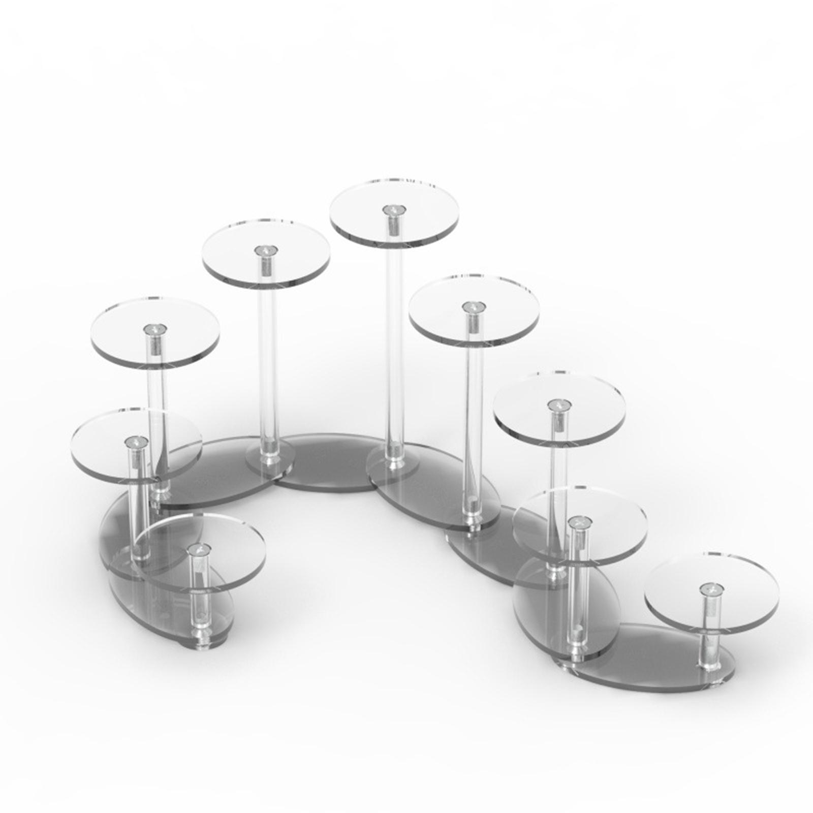 Acrylic Cupcake Display Stand Round Decorative for Birthday Party Decor