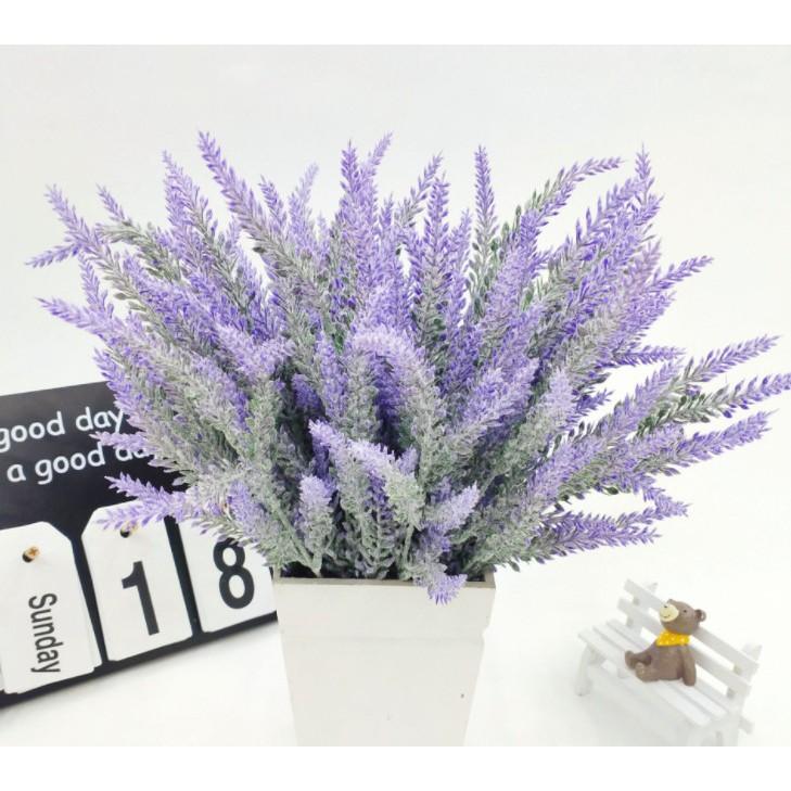 Hoa lavender giả 5 nhánh  trang trí phòng siêu xinh 38cm