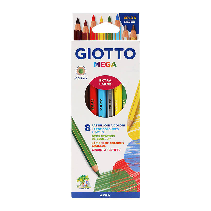 Chì 8 Màu Giotto Mega