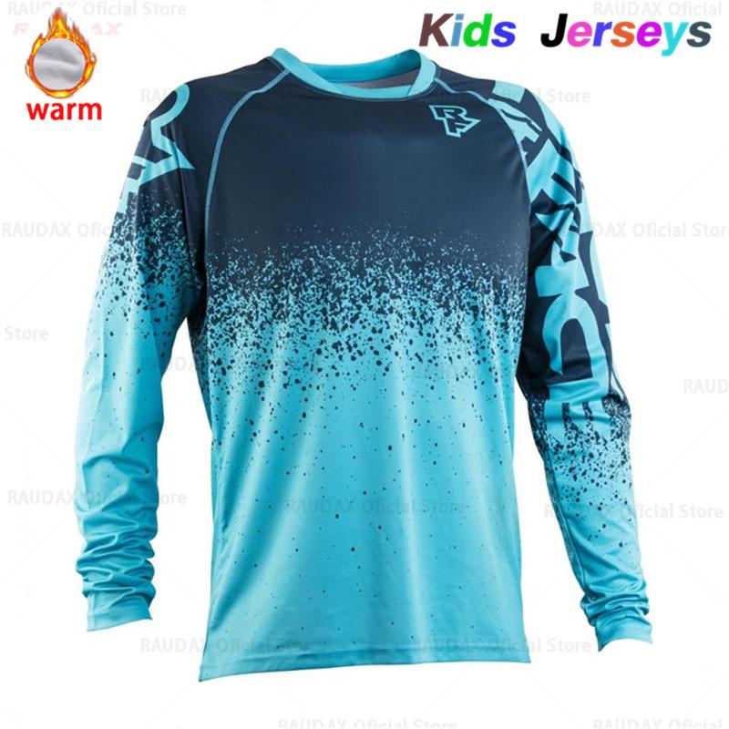 2023 RF Trẻ Em Nhanh Khô Motocross Jersey Trẻ Em Xuống Dốc Xe Đạp DH Áo Sơ Mi Xe Máy Quần Áo Ropa Cho Bé Trai MTB Áo Thun Color: 8 Size: S
