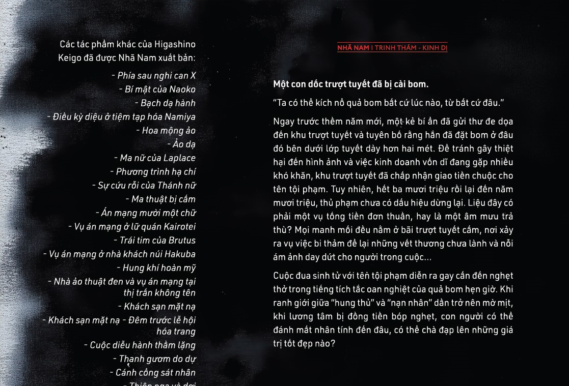 Sách -  Thảm họa tuyết trắng (Higashino Keigo) (Nhã Nam Official)