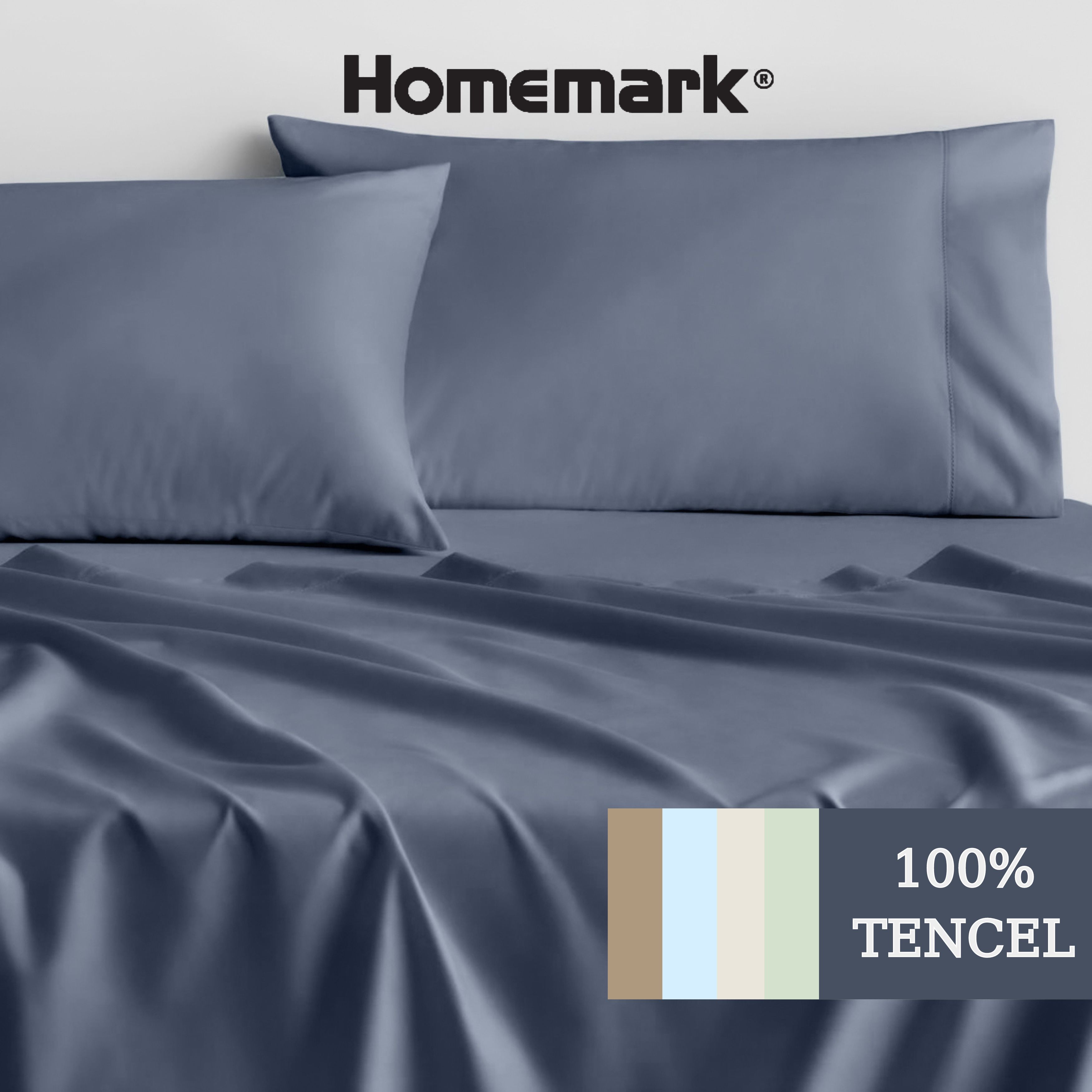 Cặp Vỏ Gối Nằm Lụa Tencel 60s Cao Cấp Homemark 50x70cm - Mềm Mịn, Thoáng Mát, Chống Nhăn PL1