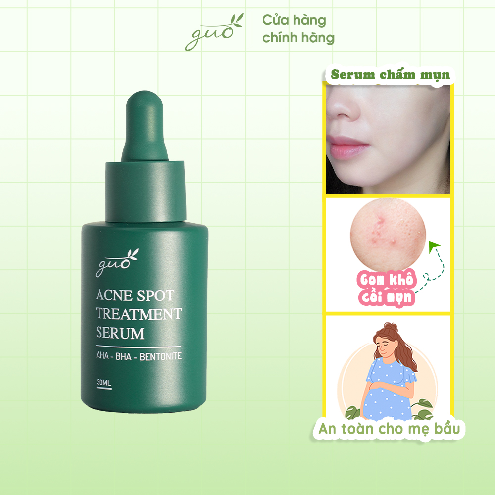 Tinh chất Serum Sạch Mụn Mờ Thâm Gom Mụn cho bà bầu GUO 30ml