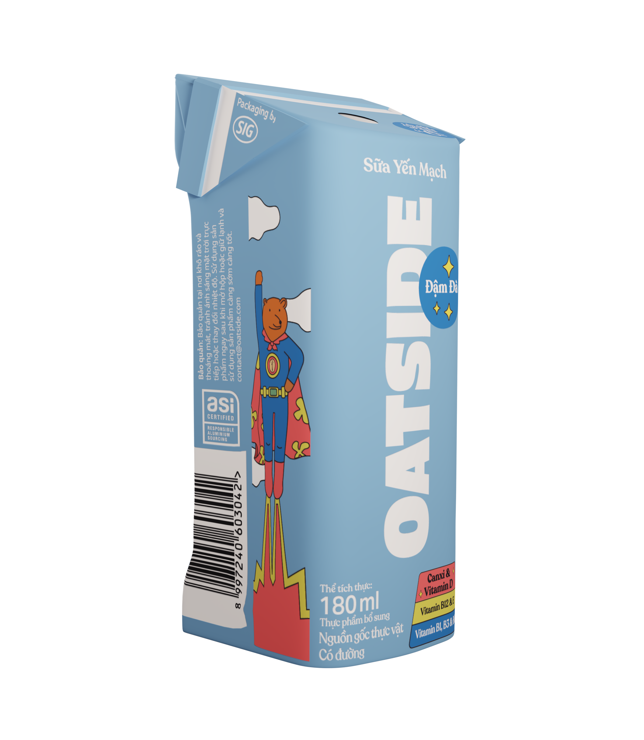 Thùng 24 hộp Sữa yến mạch OATSIDE vị Đậm Đà Deluxe 180ML