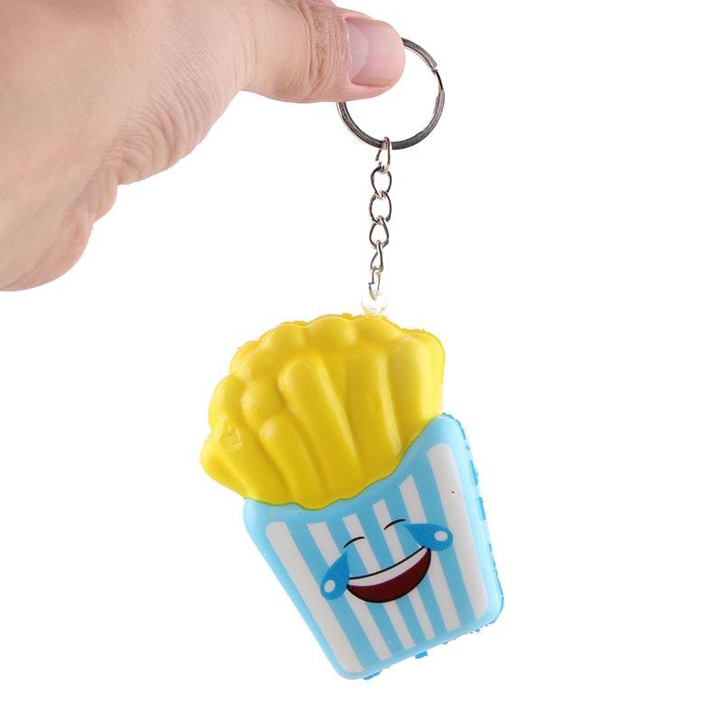 Móc khóa SQUISHY BÁNH KHOAI TÂY BIỂU CẢM Cảm Xúc Icon Siêu rẻ sáng tạo