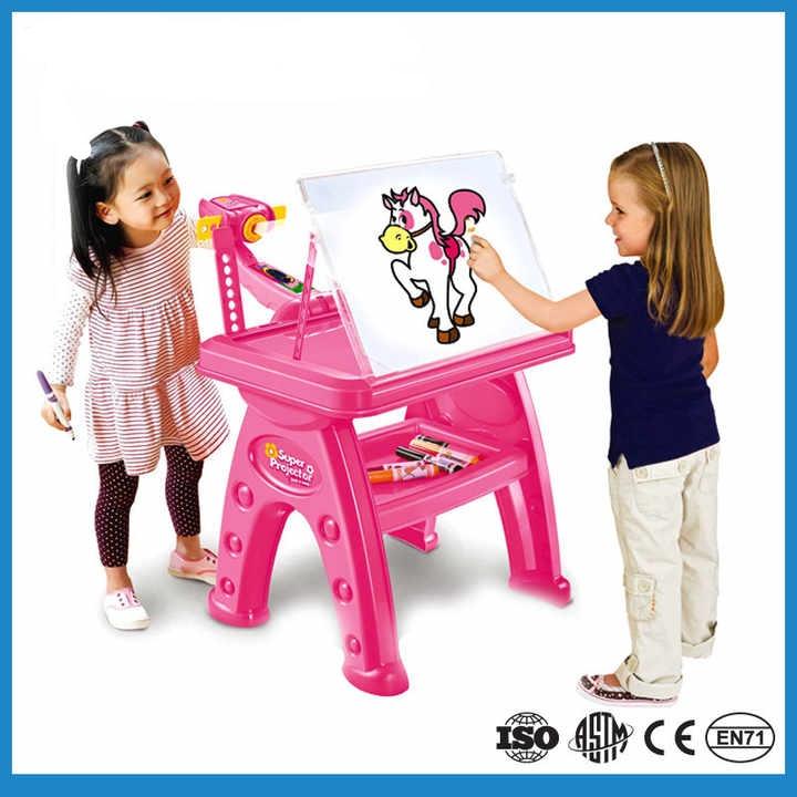 Bộ bàn ghế học giáo dục đa năng, máy chiếu vẽ