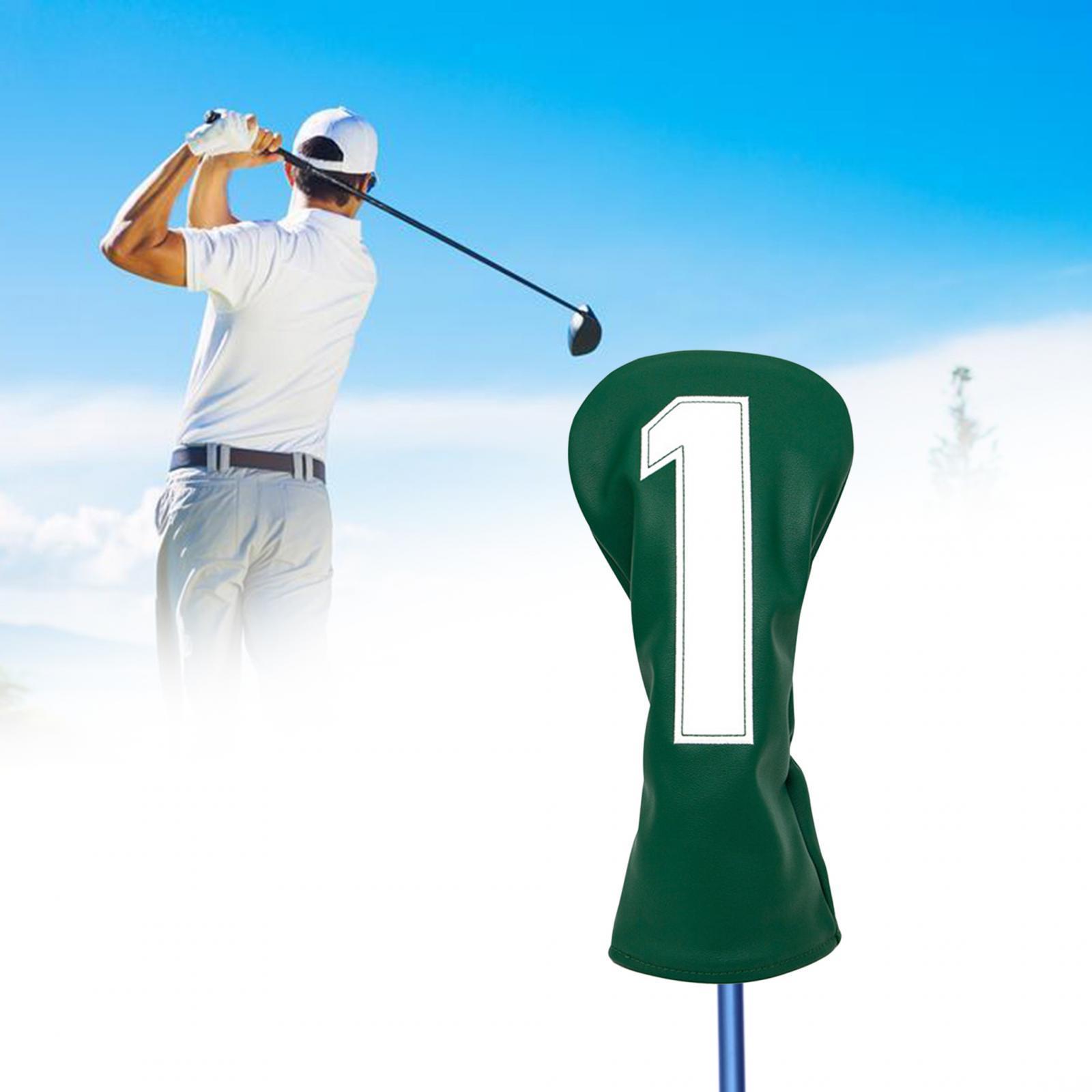 Golf Club Head Covers Wood Headcover PU Head Protection Wrap Protective Sleeve Durable Golf Club Cover Golf Headcover